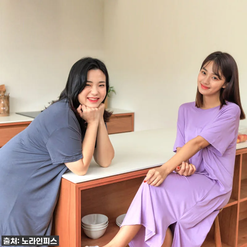 인생 잠옷 등극! '모달 원피스 잠옷 관련 이미지 1