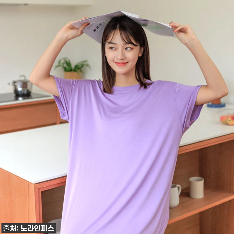 인생 잠옷 등극! '모달 원피스 잠옷 관련 이미지 4