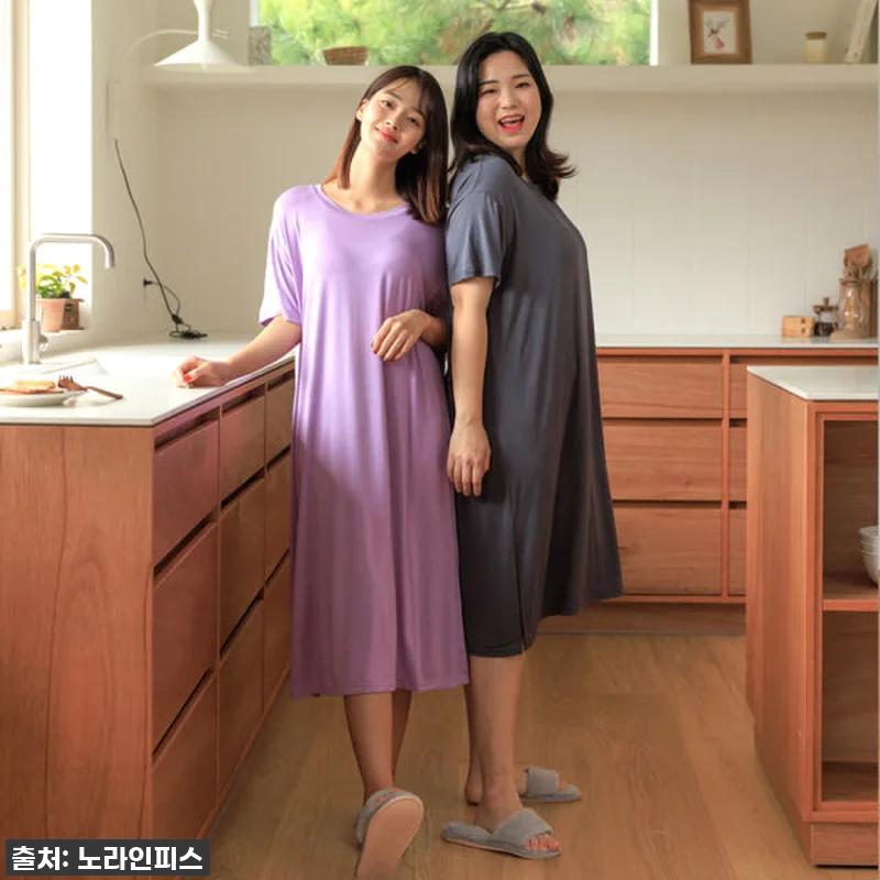 인생 잠옷 등극! '모달 원피스 잠옷 관련 이미지 7