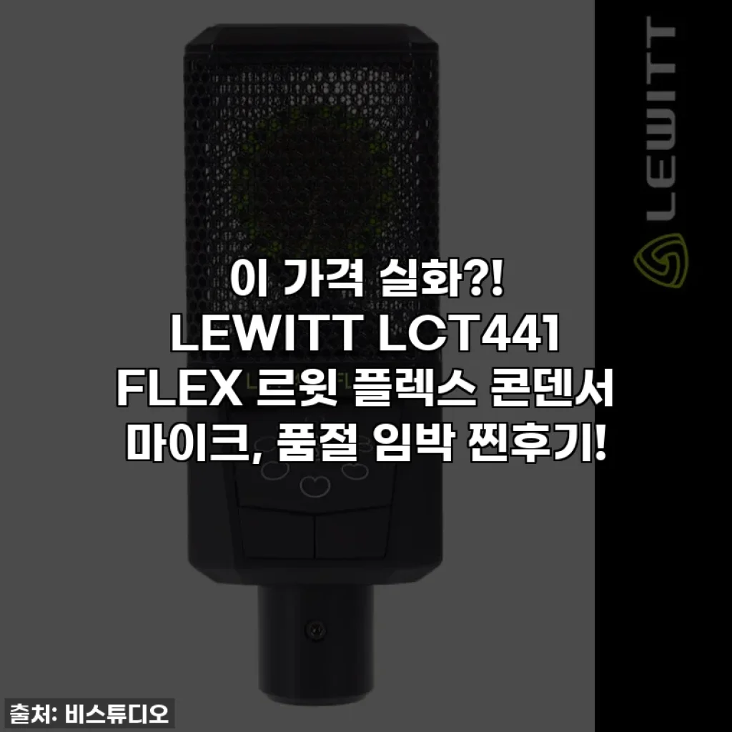 이 가격 실화?! LEWITT LCT441 FLEX 르윗 플렉스 콘덴서 마이크, 품절 임박 찐후기!