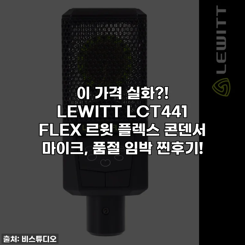 이 가격 실화?! LEWITT LCT441 FLEX 르윗 플렉스 콘덴서 마이크, 품절 임박 찐후기!