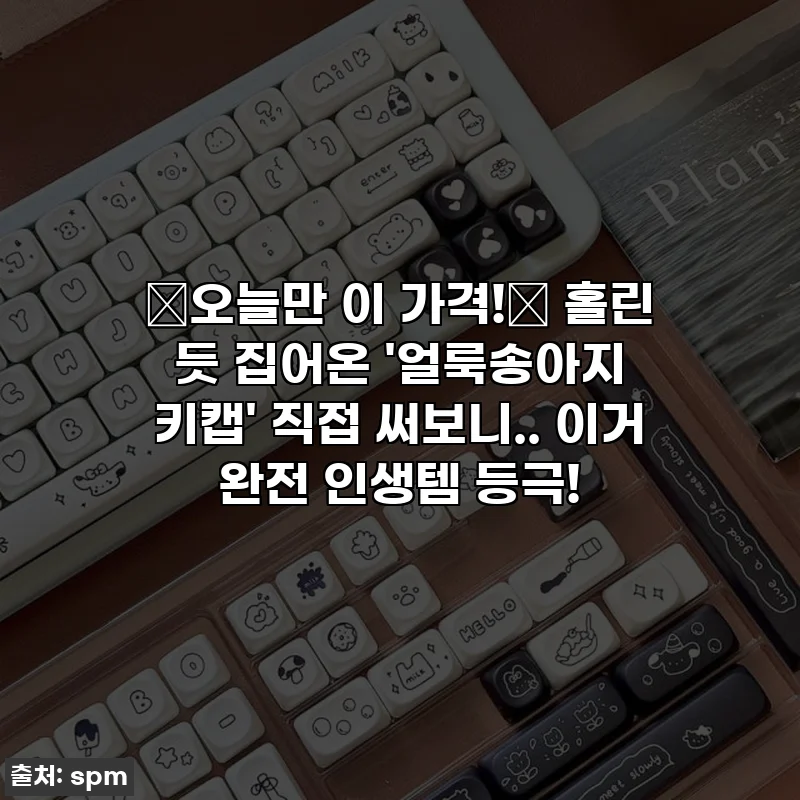 ✨오늘만 이 가격!✨ 홀린 듯 집어온 '얼룩송아지 키캡' 직접 써보니.. 이거 완전 인생템 등극!