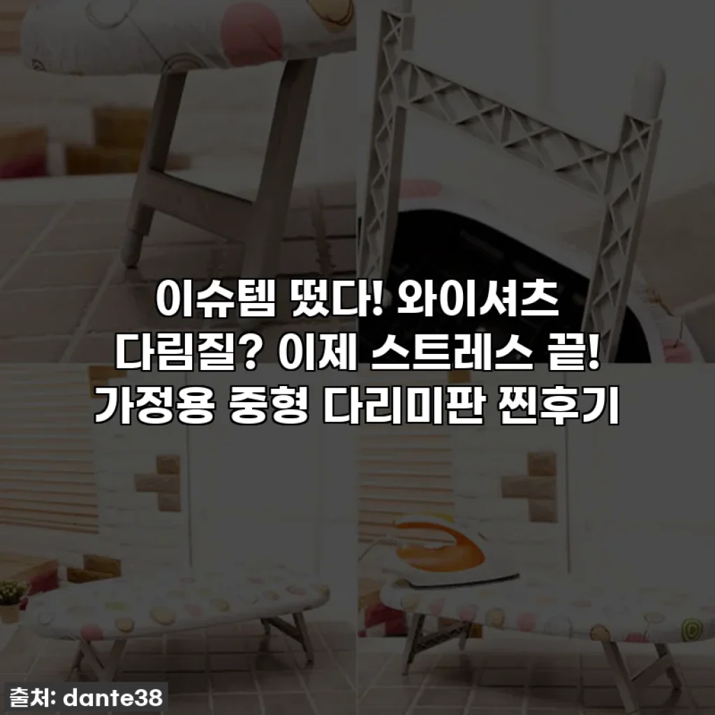 이슈템 떴다! 와이셔츠 다림질? 이제 스트레스 끝! 가정용 중형 다리미판 찐후기