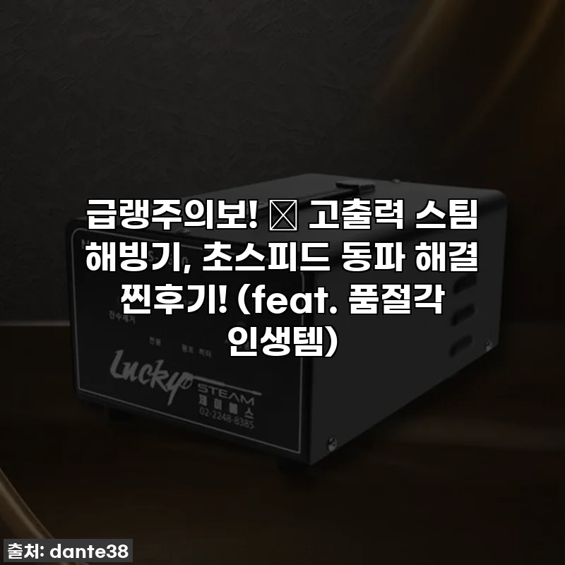 급랭주의보! 🥶 고출력 스팀 해빙기, 초스피드 동파 해결 찐후기! (feat. 품절각 인생템)