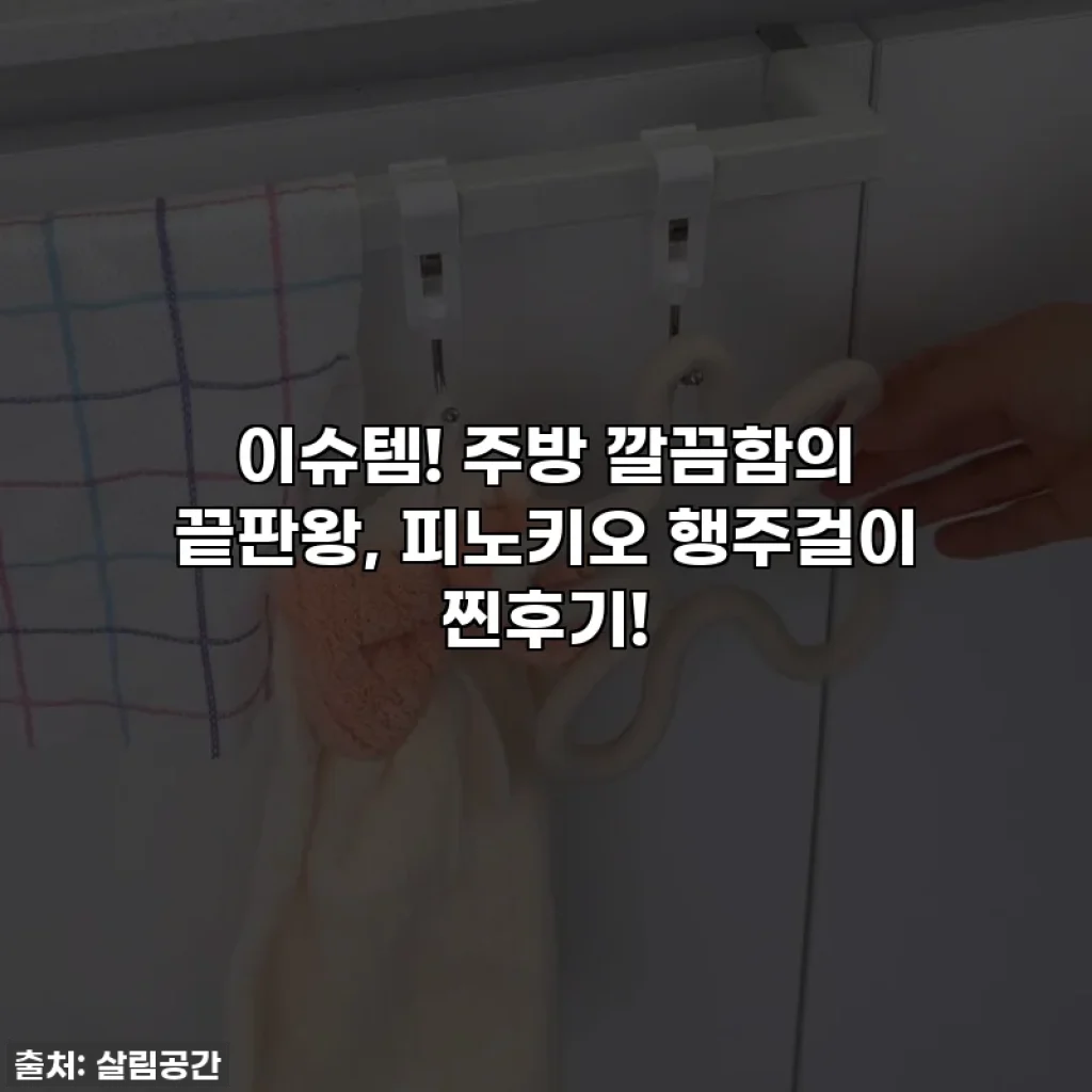 이슈템! 주방 깔끔함의 끝판왕, 피노키오 행주걸이 찐후기!
