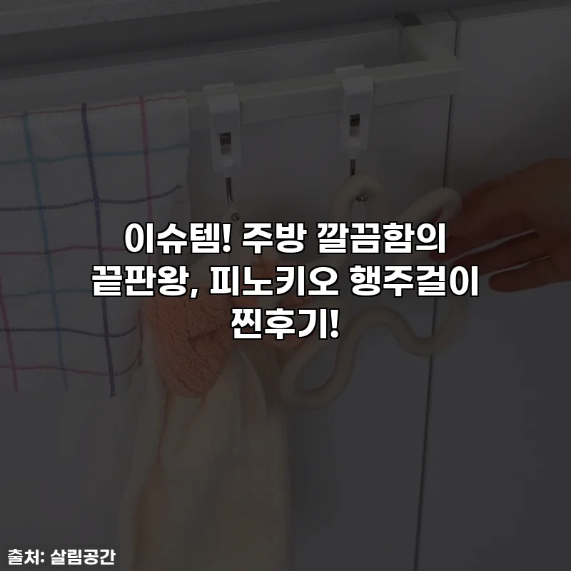 이슈템! 주방 깔끔함의 끝판왕, 피노키오 행주걸이 찐후기!