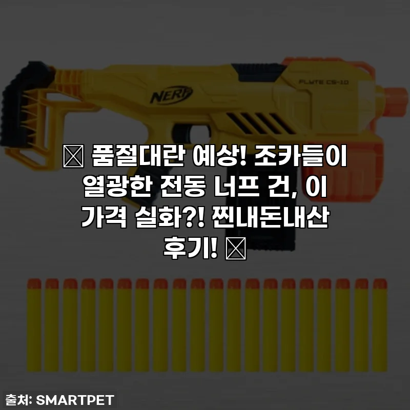 🔥 품절대란 예상! 조카들이 열광한 전동 너프 건, 이 가격 실화?! 찐내돈내산 후기! 🔥