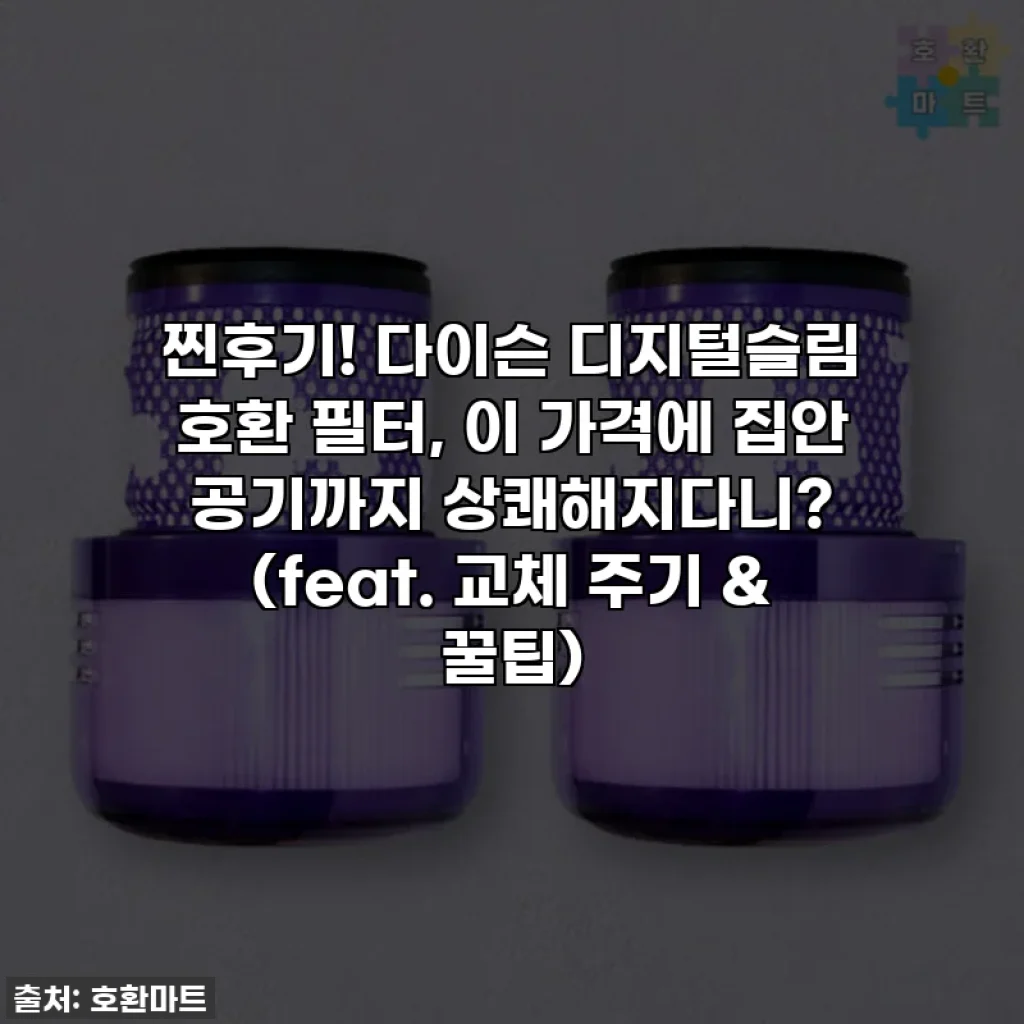 찐후기! 다이슨 디지털슬림 호환 필터, 이 가격에 집안 공기까지 상쾌해지다니? (feat. 교체 주기 & 꿀팁)