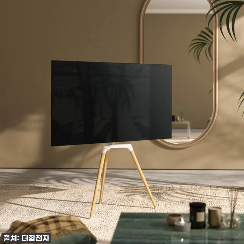 이젤형 TV 거치대 찐후기: 우리집 거실이 갤러리로 변신한 대박템! 품절임박 전 꼭 보세요!