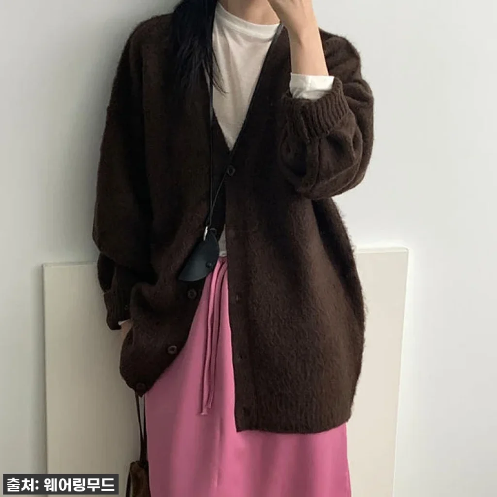올가을 최애 등극! 포브 울 가디건 V넥 오버핏, 이 가격 실화예요? 찐후기 대방출!