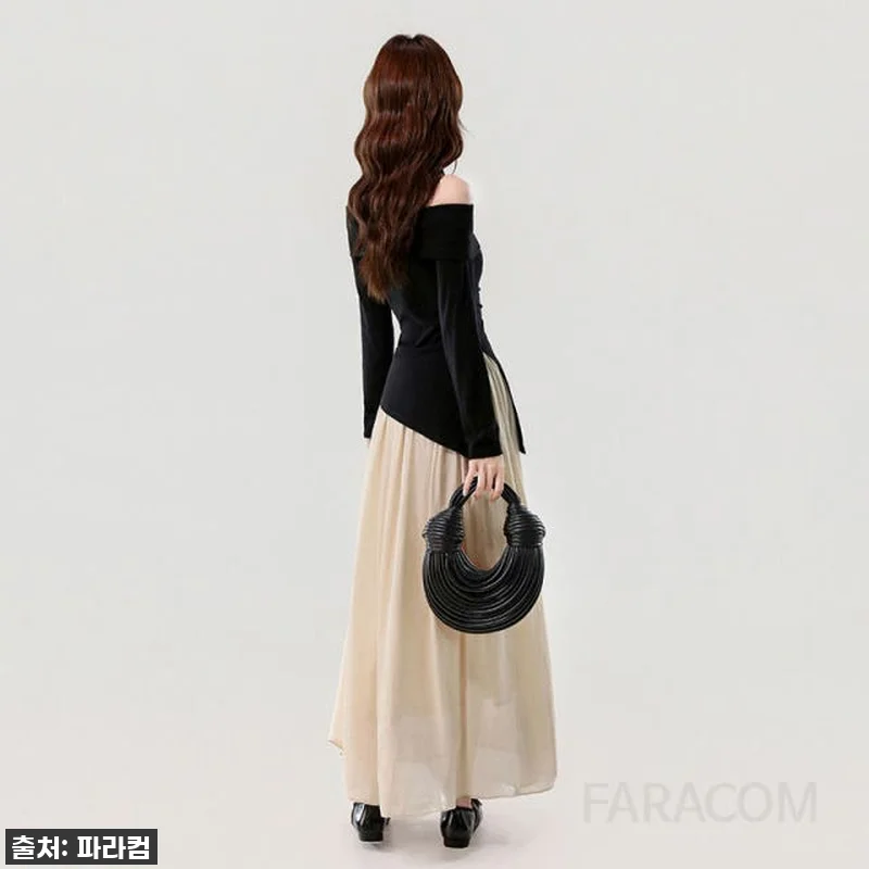 가을 데일리룩 종결! '원숄더 롱드레 관련 이미지 5