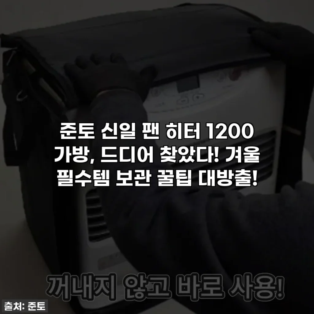 준토 신일 팬 히터 1200 가방, 드디어 찾았다! 겨울 필수템 보관 꿀팁 대방출!