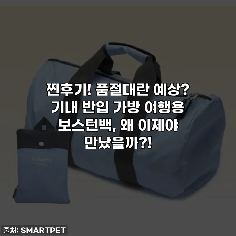 찐후기! 품절대란 예상? 기내 반입 가방 여행용 보스턴백, 왜 이제야 만났을까?!