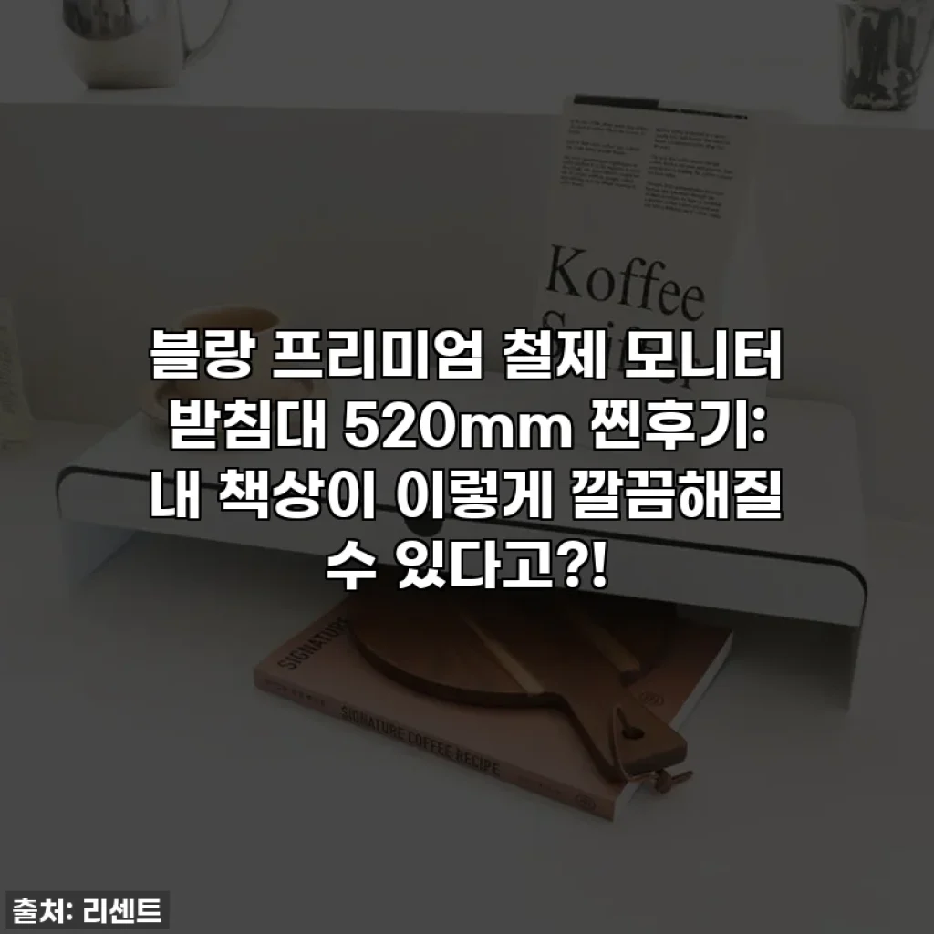 블랑 프리미엄 철제 모니터 받침대 520mm 찐후기: 내 책상이 이렇게 깔끔해질 수 있다고?!