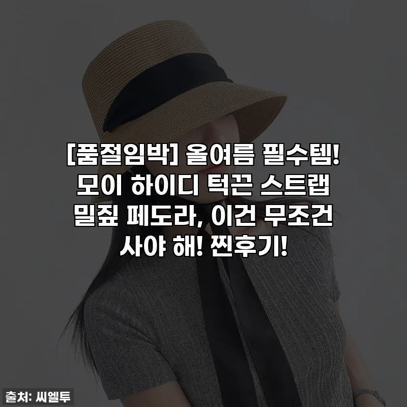 [품절임박] 올여름 필수템! 모이 하이디 턱끈 스트랩 밀짚 페도라, 이건 무조건 사야 해! 찐후기!