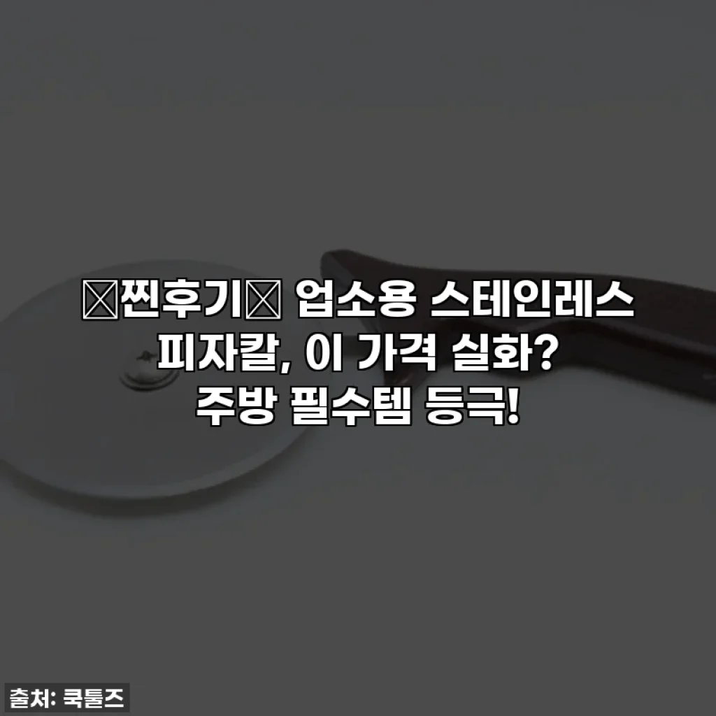 🍕찐후기🍕 업소용 스테인레스 피자칼, 이 가격 실화? 주방 필수템 등극!
