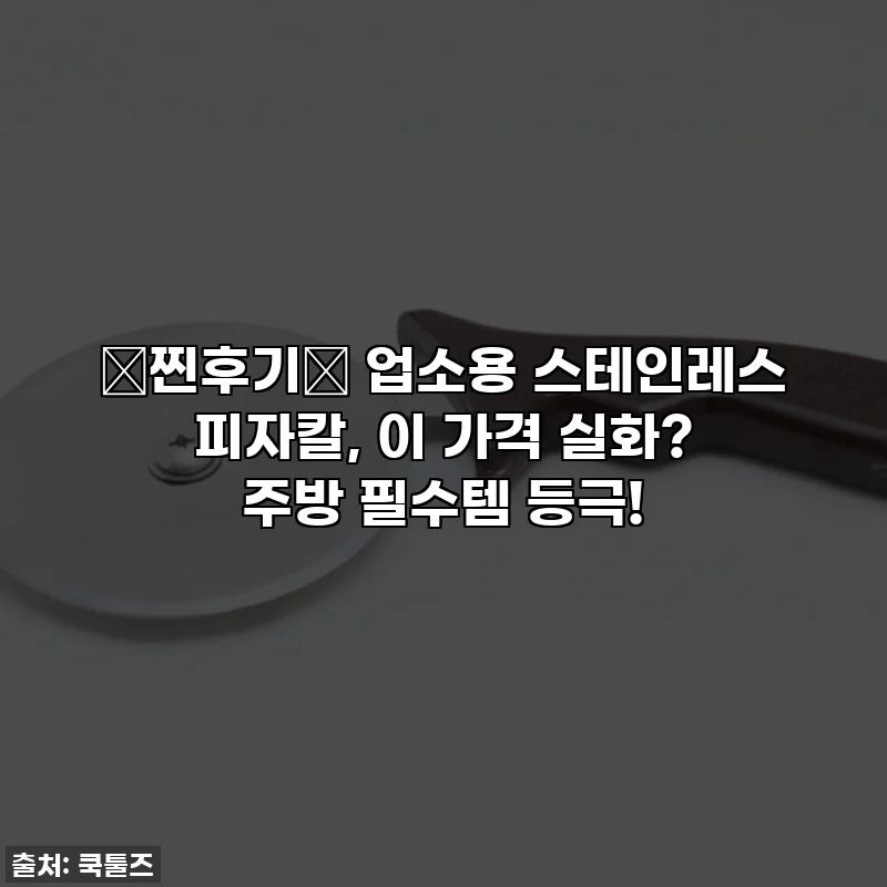 🍕찐후기🍕 업소용 스테인레스 피자칼, 이 가격 실화? 주방 필수템 등극!