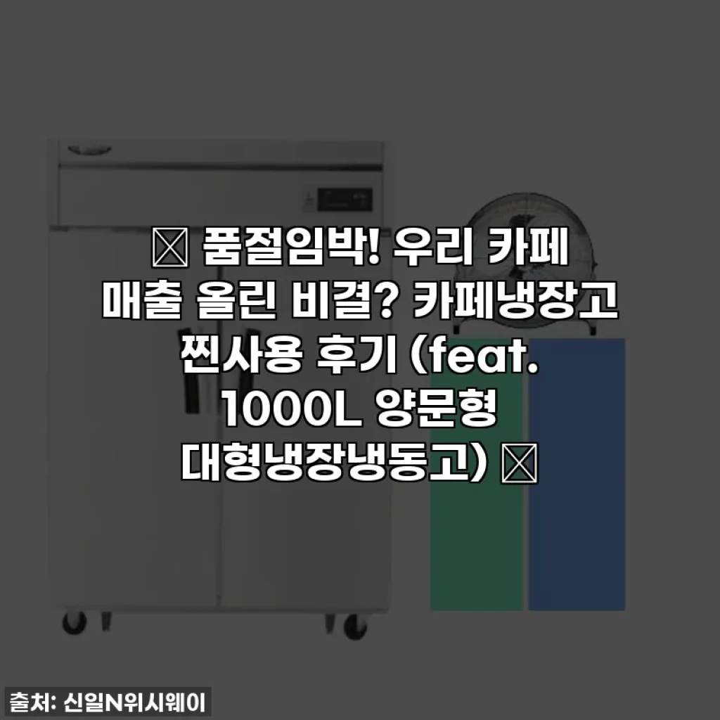 ✨ 품절임박! 우리 카페 매출 올린 비결? 카페냉장고 찐사용 후기 (feat. 1000L 양문형 대형냉장냉동고) ✨