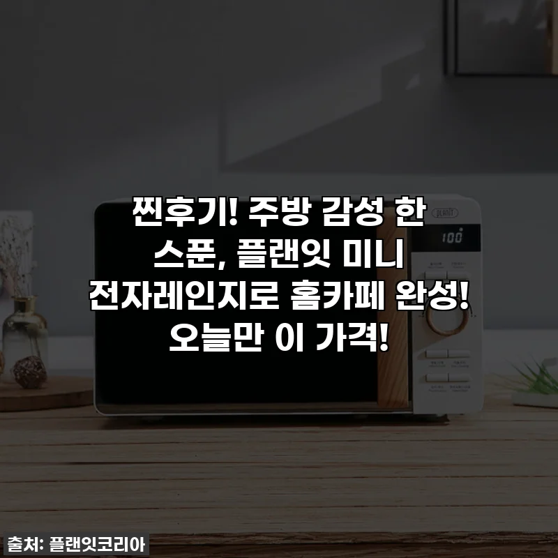 찐후기! 주방 감성 한 스푼, 플랜잇 미니 전자레인지로 홈카페 완성! 오늘만 이 가격!