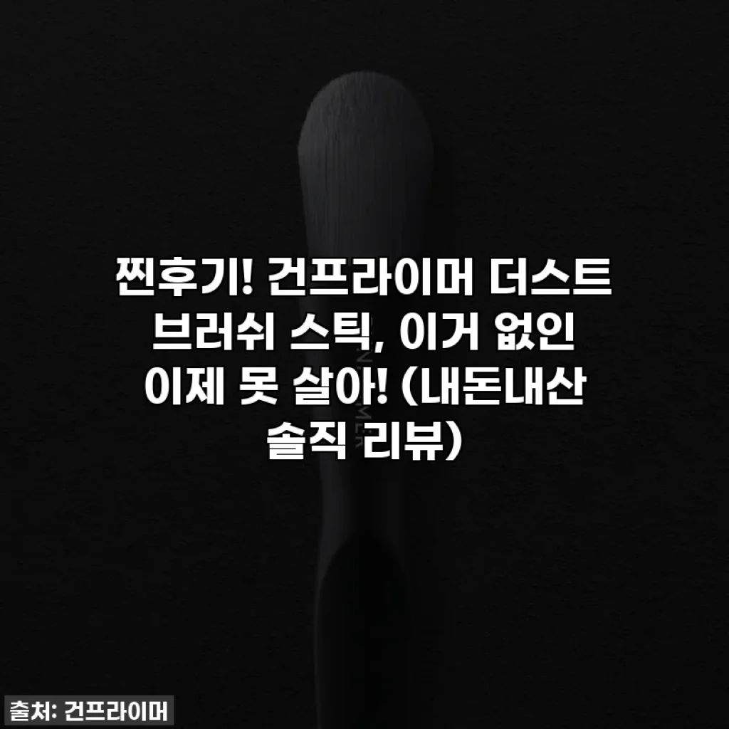 찐후기! 건프라이머 더스트 브러쉬 스틱, 이거 없인 이제 못 살아! (내돈내산 솔직 리뷰)