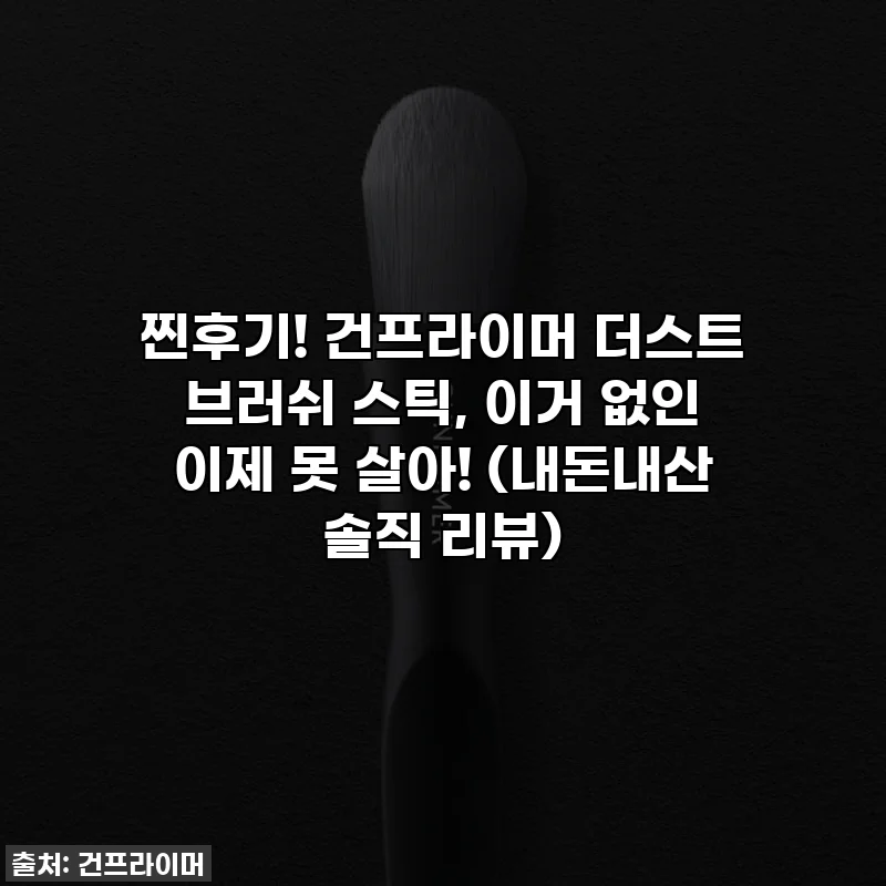 찐후기! 건프라이머 더스트 브러쉬 스틱, 이거 없인 이제 못 살아! (내돈내산 솔직 리뷰)