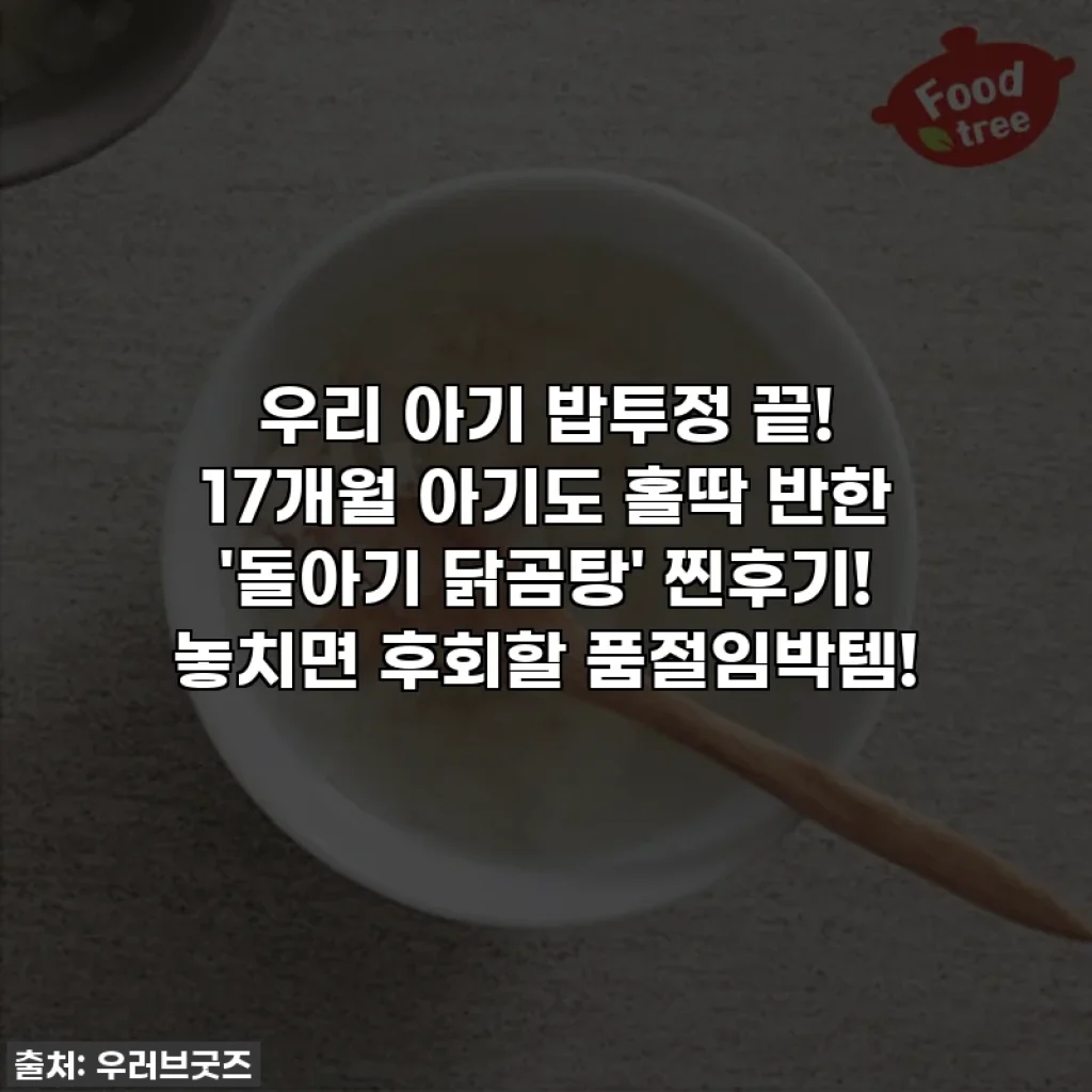 우리 아기 밥투정 끝! 17개월 아기도 홀딱 반한 '돌아기 닭곰탕' 찐후기! 놓치면 후회할 품절임박템!