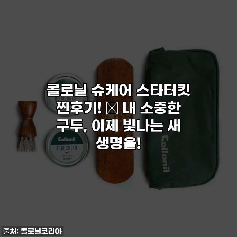 콜로닐 슈케어 스타터킷 찐후기! ✨ 내 소중한 구두, 이제 빛나는 새 생명을!