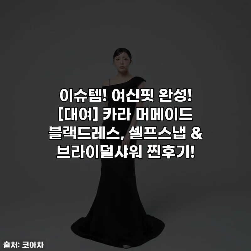 이슈템! 여신핏 완성! [대여] 카라 머메이드 블랙드레스, 셀프스냅 & 브라이덜샤워 찐후기!