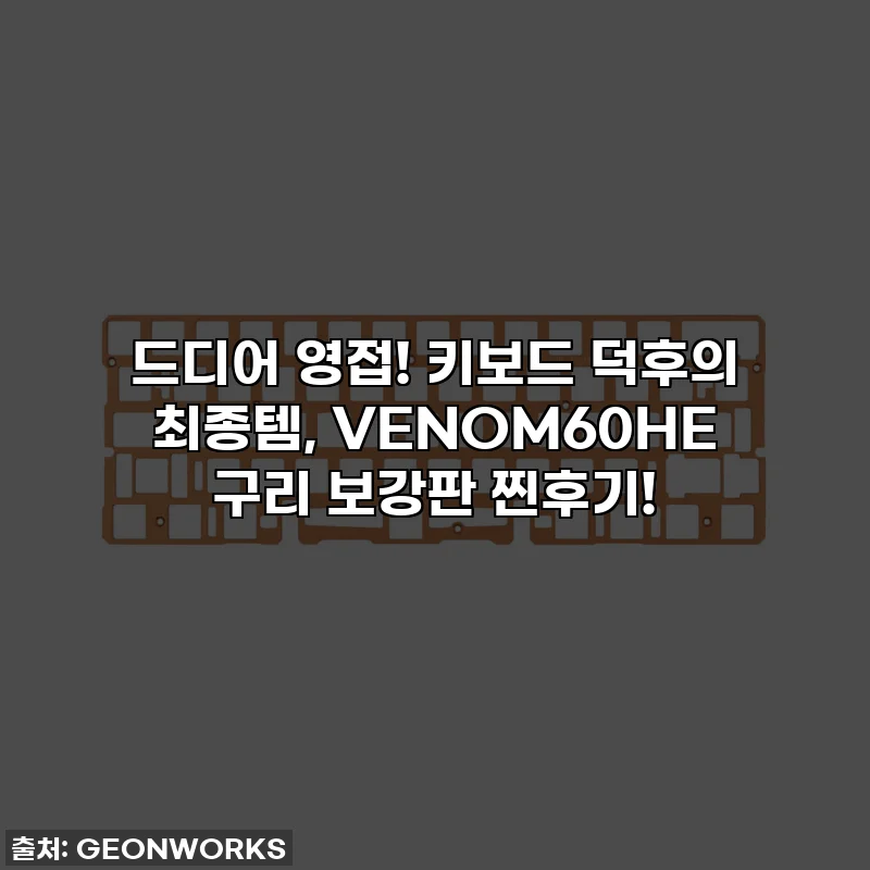 드디어 영접! 키보드 덕후의 최종템, VENOM60HE 구리 보강판 찐후기!