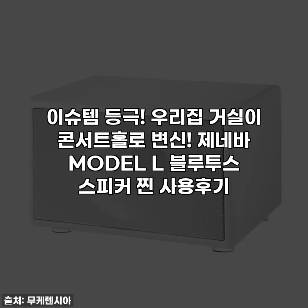 이슈템 등극! 우리집 거실이 콘서트홀로 변신! 제네바 MODEL L 블루투스 스피커 찐 사용후기