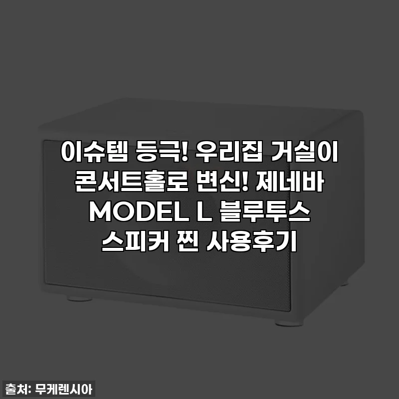 이슈템 등극! 우리집 거실이 콘서트홀로 변신! 제네바 MODEL L 블루투스 스피커 찐 사용후기