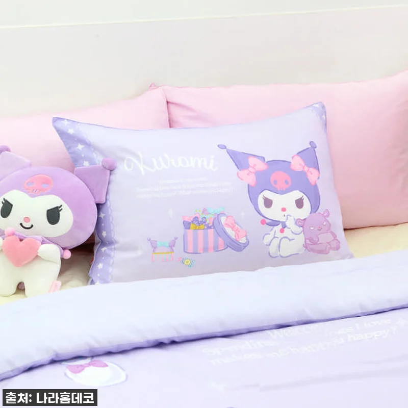 산리오 쿠로미 차렵이불 베개커버 침구 관련 이미지 4