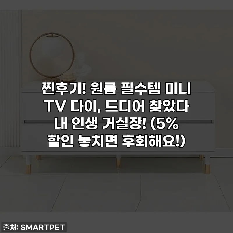 찐후기! 원룸 필수템 미니 TV 다이, 드디어 찾았다 내 인생 거실장! (5% 할인 놓치면 후회해요!)