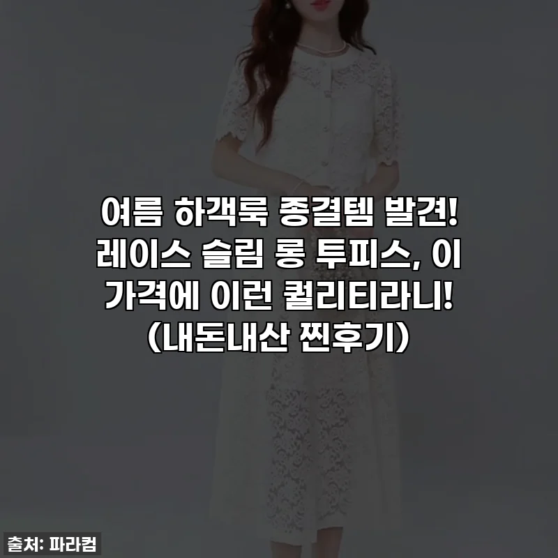 여름 하객룩 종결템 발견! 레이스 슬림 롱 투피스, 이 가격에 이런 퀄리티라니! (내돈내산 찐후기)