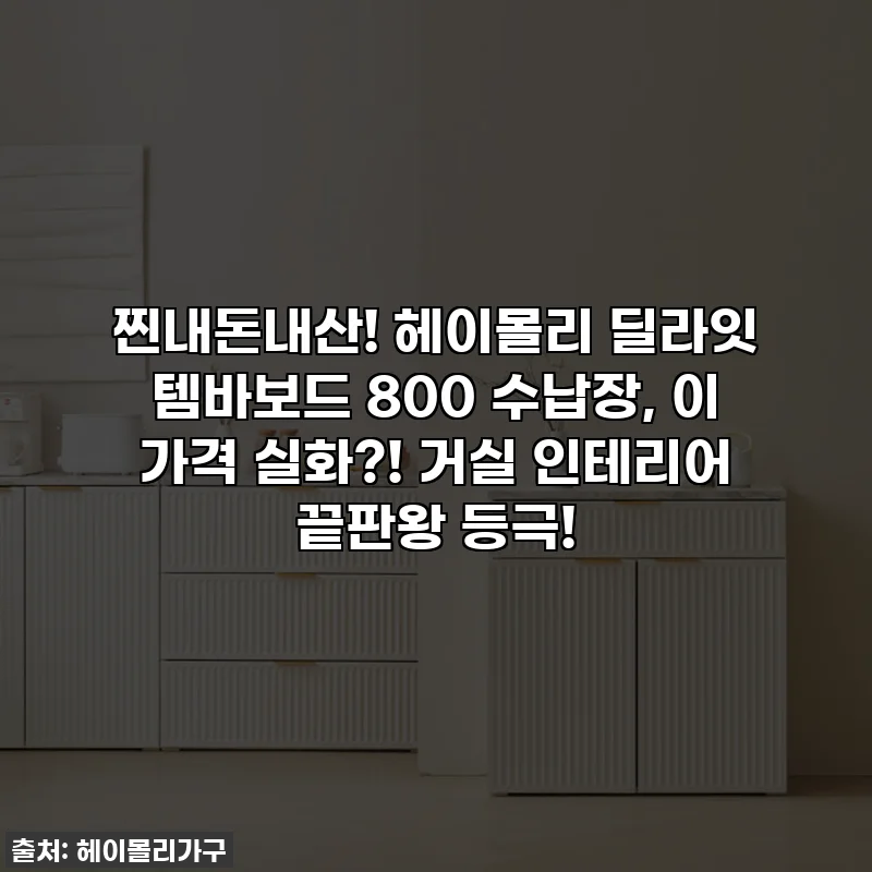 찐내돈내산! 헤이몰리 딜라잇 템바보드 800 수납장, 이 가격 실화?! 거실 인테리어 끝판왕 등극!