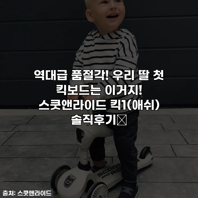 역대급 품절각! 우리 딸 첫 킥보드는 이거지! 스쿳앤라이드 킥1(애쉬) 솔직후기💛