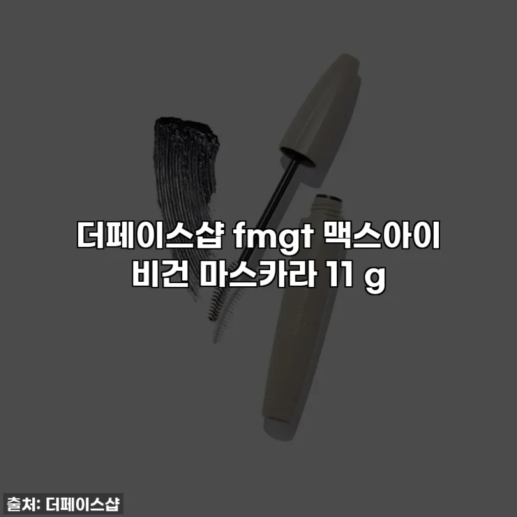 더페이스샵 fmgt 맥스아이 비건 마스카라 11 g