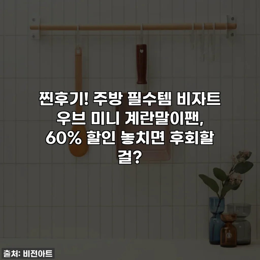 찐후기! 주방 필수템 비자트 우브 미니 계란말이팬, 60% 할인 놓치면 후회할 걸?