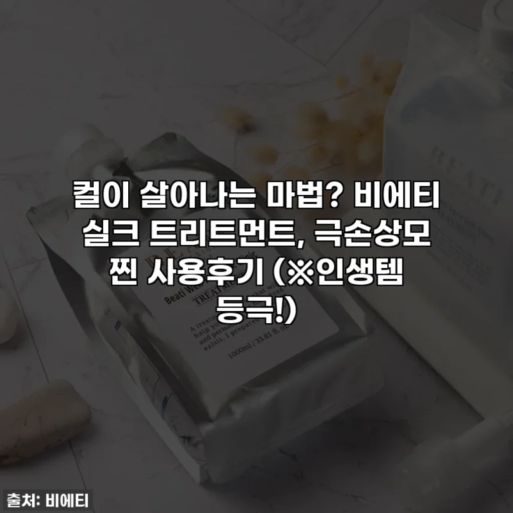 컬이 살아나는 마법? 비에티 실크 트리트먼트, 극손상모 찐 사용후기 (※인생템 등극!)