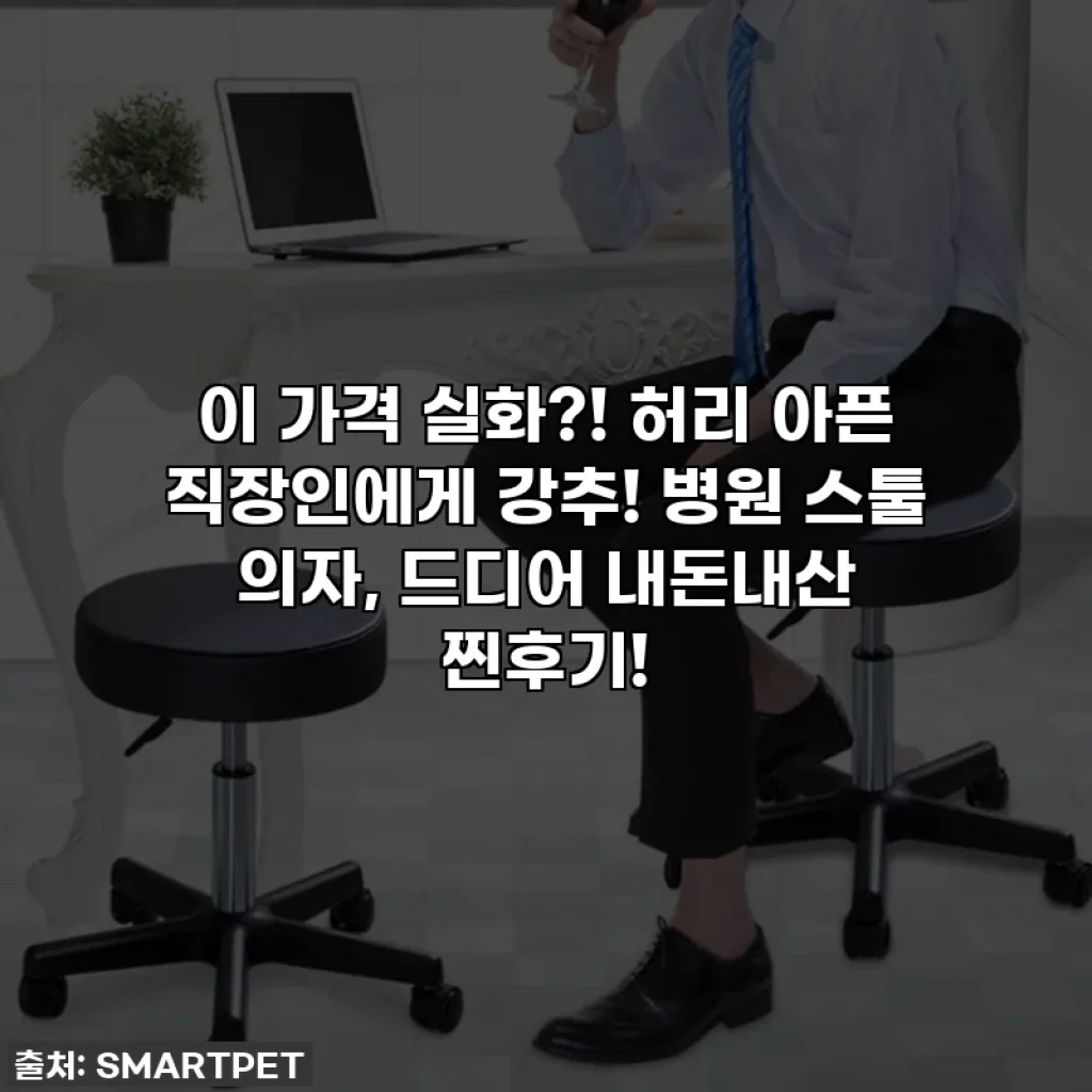 이 가격 실화?! 허리 아픈 직장인에게 강추! 병원 스툴 의자, 드디어 내돈내산 찐후기!