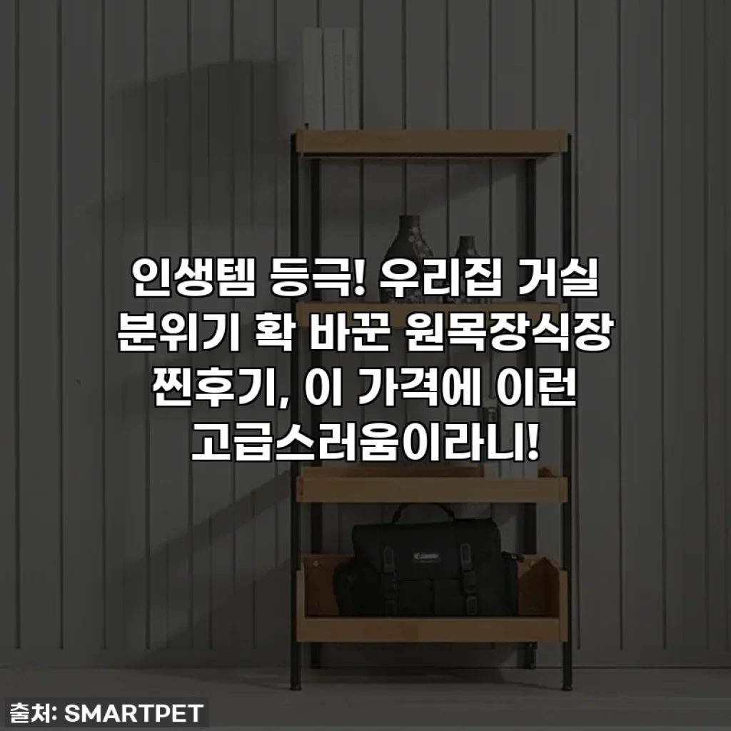 인생템 등극! 우리집 거실 분위기 확 바꾼 원목장식장 찐후기, 이 가격에 이런 고급스러움이라니!