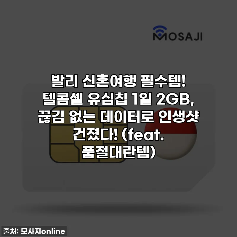 발리 신혼여행 필수템! 텔콤셀 유심칩 1일 2GB, 끊김 없는 데이터로 인생샷 건졌다! (feat. 품절대란템)