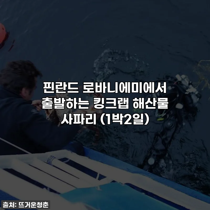 핀란드 로바니에미에서 출발하는 킹크랩 해산물 사파리 (1박2일)