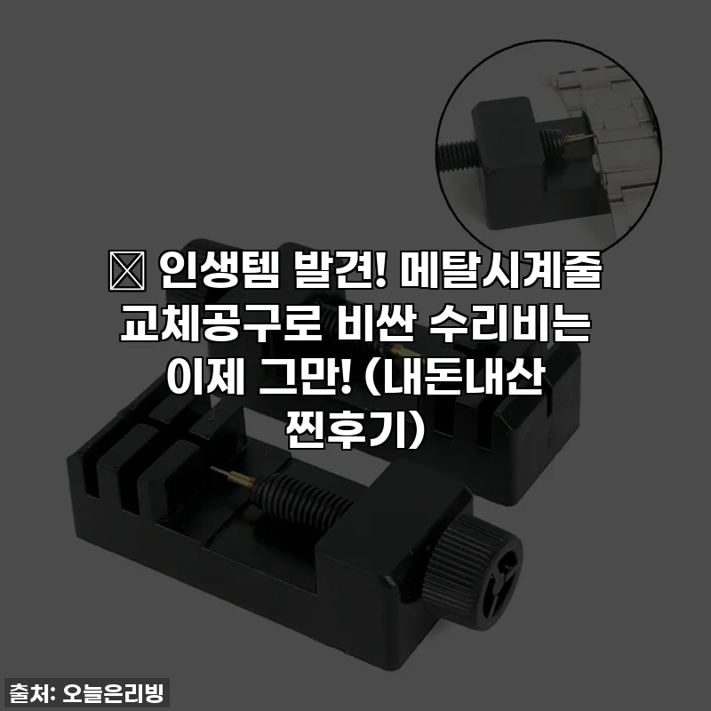 🎁 인생템 발견! 메탈시계줄 교체공구로 비싼 수리비는 이제 그만! (내돈내산 찐후기)
