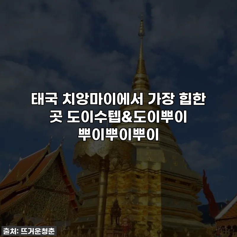 태국 치앙마이에서 가장 힙한 곳 도이수텝&도이뿌이 뿌이뿌이뿌이