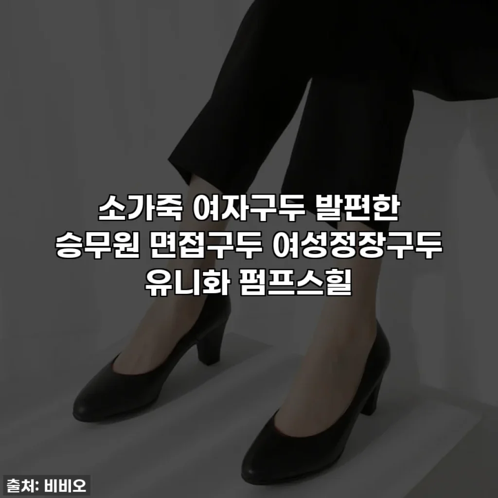 소가죽 여자구두 발편한 승무원 면접구두 여성정장구두 유니화 펌프스힐