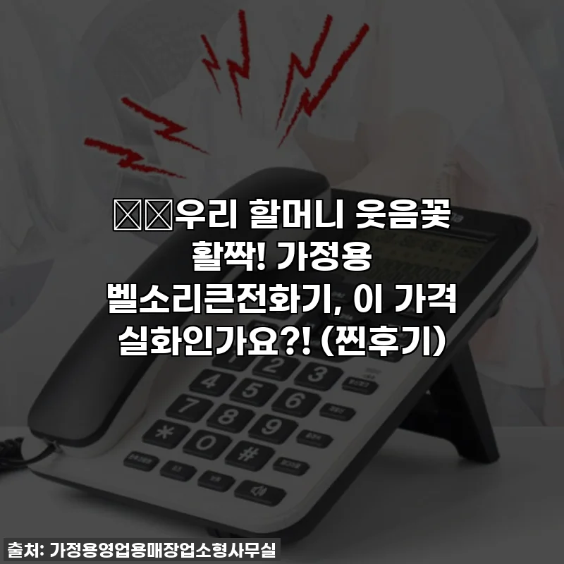 👵🏻우리 할머니 웃음꽃 활짝! 가정용 벨소리큰전화기, 이 가격 실화인가요?! (찐후기)