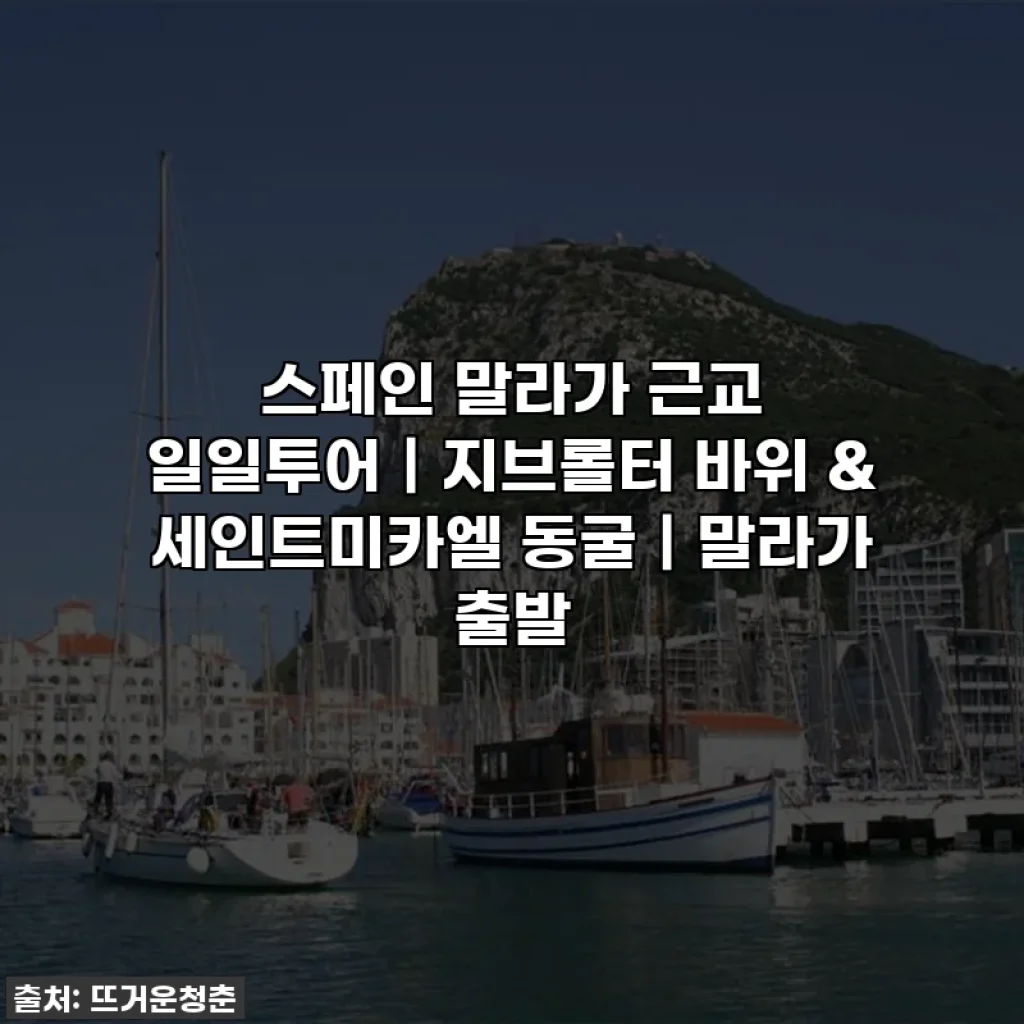 스페인 말라가 근교 일일투어｜지브롤터 바위 & 세인트미카엘 동굴｜말라가 출발