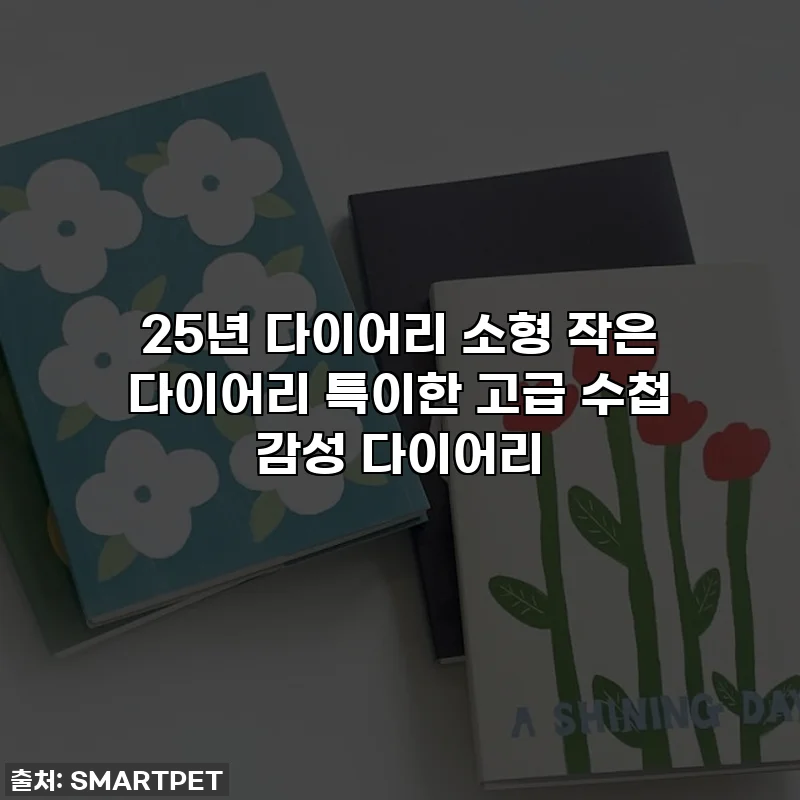 25년 다이어리 소형 작은 다이어리 특이한 고급 수첩 감성 다이어리
