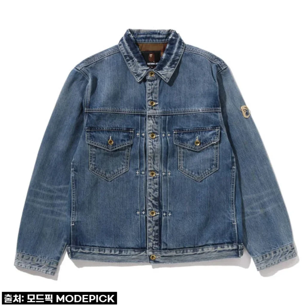 찐심 후기! 품절대란 속 득템한 베이프 데님 자켓, 이거 진짜 인생템 등극했어요! (BAPE DENIM JACKET 7L70-140-306)
